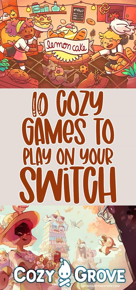 It's the perfect time to cozy up with your Nintendo Switch and play some cozy games. Here are 10 of our favorites that will keep you entertained all season long. Some games listed Stardew Valley, Bear and Breakfast, Cozy Grove, Animal Crossing, Unpacking, and more. Cozy Grove Switch, Cute Games On Switch, Comfy Nintendo Switch Games, Best Video Games Of All Time, Nintendo Switch Games For Adults, Cozy Witch Games, Cozy Games For Nintendo Switch, Cheap Nintendo Switch Games, Fall Switch Games