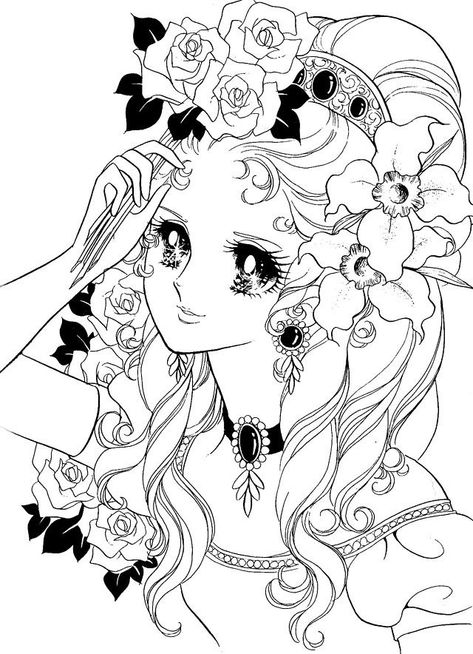 Marie Antoinette Rose Of Versailles, The Rose Of Versailles Manga, Rose Of Versailles Manga, Riyoko Ikeda, Rose Of Versailles, Ladybug Coloring Page, Vintage Manga, Lady Oscar, Anime Hands