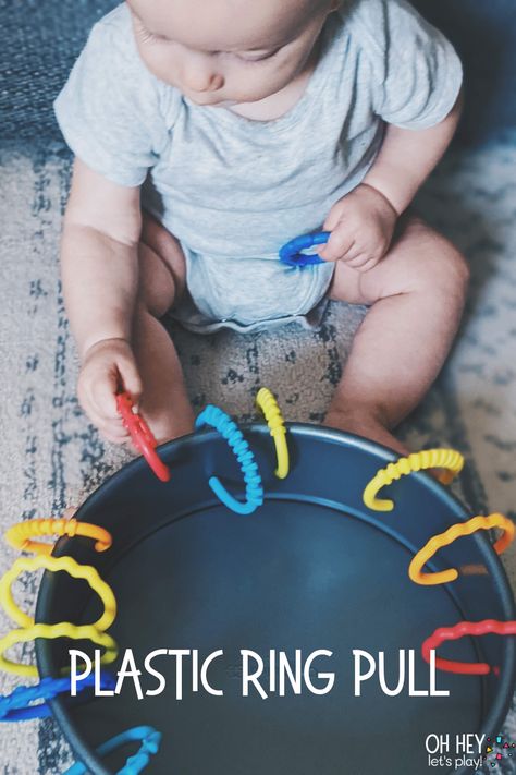 21 Easy Activities for Babies & Toddlers — Oh Hey Let's Play Sensory Play For 11 Month Old, Cognitive Development Activities Infants, 15 Month Old Sensory Activities, Small Group Activities Infants, Sensory Play 16 Month Old, Learning Activities For 6 Month Old, Fine Motor Activities One Year Old, Fine Motor Activities Infants, Ribbon Pulling Activity