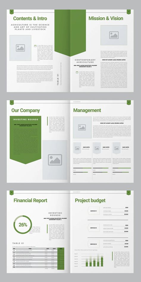 Minimalist Brochure Design Layout, Agriculture Brochure, Booklet Design Layout, Print Design Brochure, Booklet Layout, Login Page Design, Brochure Design Layouts, Word Template Design, Indesign Layout