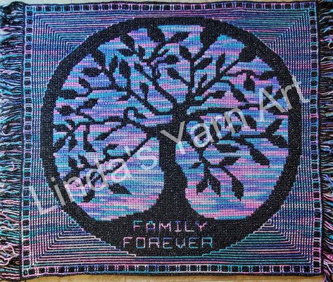 Crochet Tree Of Life, Tree Of Life Crochet, Mosaic Tree Of Life, Line Overlay, Mosaic Tree, Overlay Mosaic Crochet, Crochet Mosaic, Crochet Tree, Chic Crochet