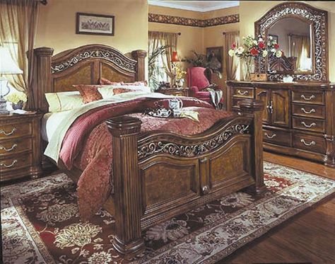 Ashley Bedroom Furniture Sets, Bedroom Sets Furniture King, King Size Bedroom, Classic Bedroom Furniture, King Bedroom Furniture, King Size Bedroom Sets, Bedroom Design Styles, King Sized Bedroom, King Bedroom Sets