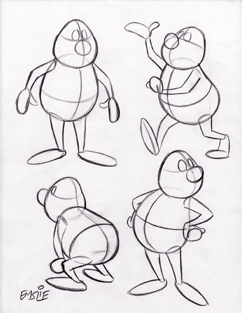 The Cartoon Cave: Cartoon Construction 101 Cartoon Construction, Character Construction, Cartoon Inspiration, Cartoon Body, Drawing Cartoon Faces, Cartoon Style Drawing, Animation Sketches, Drawing Cartoon Characters, Caricature Drawing