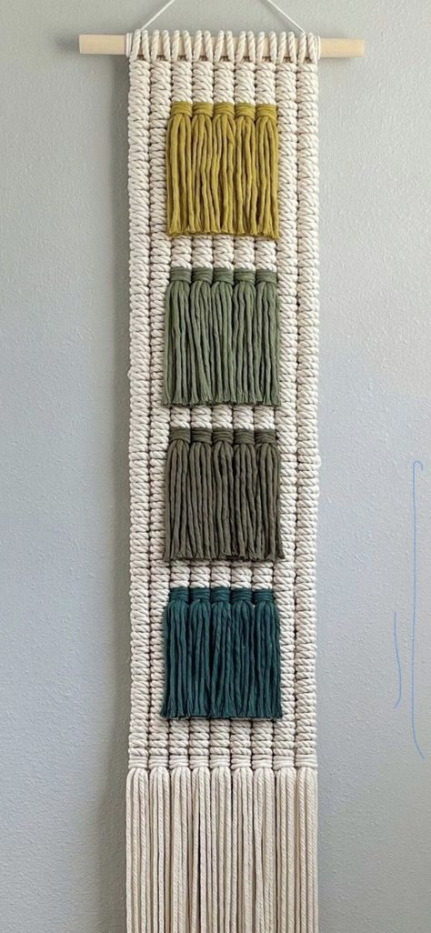 3 Color Macrame Pattern, Mid Century Modern Macrame, Pixel Macrame Pattern, Macrame Pixel Art, Pixel Macrame, Modern Macrame Wall Hanging, Macrame Wall Hanging Tutorial, T Craft, Macrame Plant Hanger Tutorial