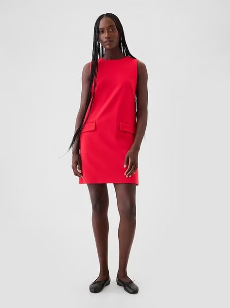 Shift Mini Dress | Gap Womens Red Dress, Mini Dress Outfit, Shift Mini Dress, Mini Dress Outfits, Dress Modern, Red Dress Women, Modern Dress, Mini Shift Dress, Work Outfits