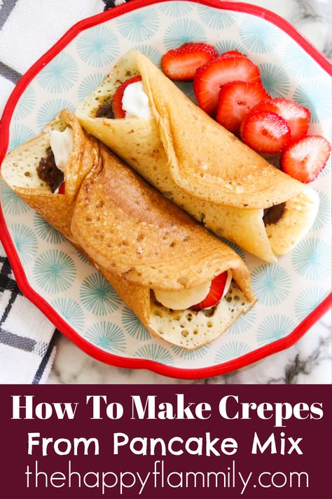 Saturday Morning Breakfast Ideas, Breakfast Ideas Fun, Kids Easy Breakfast Ideas, Crepes Recipe Easy, Crepes Easy, Breakfast Ideas Pancakes, Best Crepe Recipe, Busy Weeknight Meals, Morning Breakfast Ideas