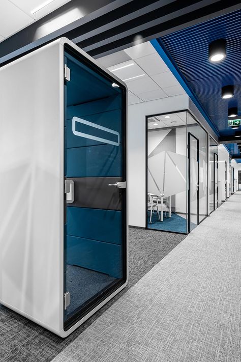 Gallery of Office Phone Booths - HushPhone - 4 High Tech Interior, Open Plan Office, Phone Booth Office, Modern Office Space, Small House Elevation Design, Smart Office, Unique Office, Phone Booth, Office Snapshots