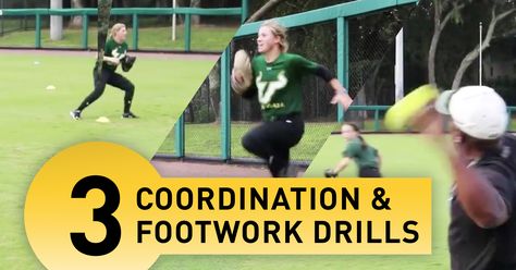 Do you have outfielders that have the raw talent but aren't polished yet? Check out these 3 coordination and footwork drills presented by USA National Team Head Coach Ken Eriksen. https://theartofcoachingsoftball.com/outfield-3-coordination-and-footwork-drills/ Conditioning Drills For Softball, Softball Agility Drills, Coach Pitch Softball Drills, Outfield Softball Drills, Coach Pitch Baseball Drills, Usa National Team, Softball Drills, Baseball Drills, Softball Coach