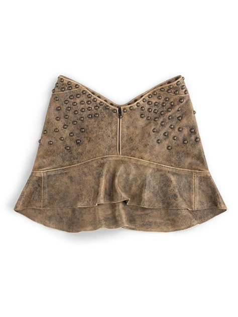 Brown Leather Mini Skirt, Autumn Winter 2022, Peplum Skirt, Leather Mini Skirt, Skirt Skirt, Peplum Hem, Winter 2022, 2000s Fashion, Dream Clothes