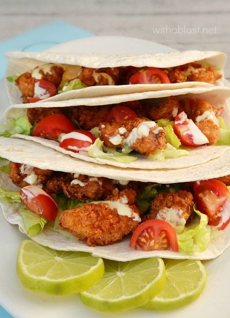 Spiced Chicken, Chicken Nugget, Soft Tacos, Lime Dressing, South Of The Border, Chicken Spices, Side Recipes, Chicken Nuggets, Dressing Recipe