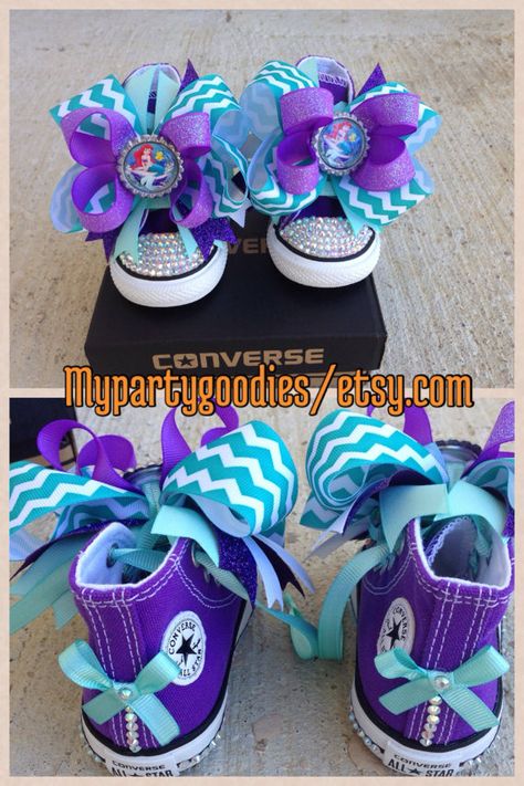 Hey, I found this really awesome Etsy listing at https://www.etsy.com/listing/212629805/ariel-shoes-the-little-mermaid-converse Mermaid Converse, Sea Shoes, Ariel Birthday Party, Birthday Shoes, Ariel Party, Ariel Birthday, Little Mermaid Party, Under The Sea Birthday, Mermaid Parties