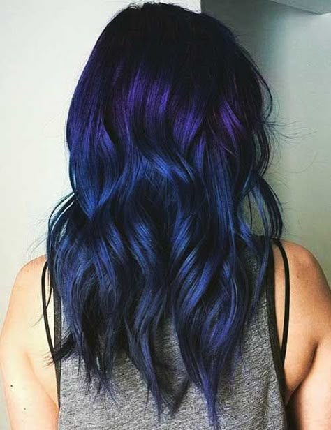 Teal Ombre Hair, Blue And Purple Hair, Mermaid Hair Color, Purple Ombre Hair, Blue Ombre Hair, Hair Color Purple, Remy Human Hair Extensions, Hair Color Blue, Ombre Hair Color