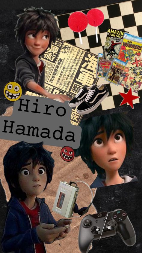 Hiro Hamada Aesthetic, Big Hero 6 Wallpaper, Hiro Big Hero 6, Hiro Hamada, Sparkle Wallpaper, Iphone App Design, Baymax, Hero 6, Lil Baby