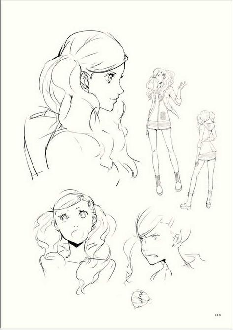 Persona 5 Artbook - Imgur Persona 5 Art Book, Anne Takamaki, Shigenori Soejima, Persona 5 Ann, Persona 5 Anime, Art Folder, 5 Anime, Concept Art Character, Animal Sketches