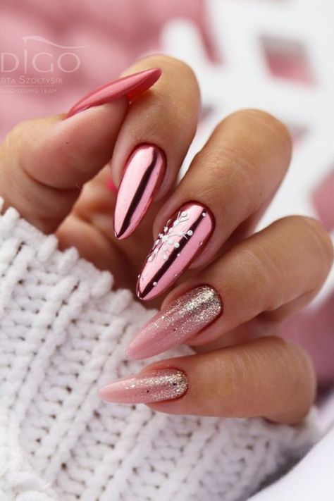 Nail Art Designs Ideas Tips & Inspiration nails nail art nail nail designs nail polish nail design nail art designs nails art nails acrylic nails ideas nail designs summer nail gel nails design nail polish colors nail tips nail trends nail tutorials nail art designs nail art ideas nail art design nail art easy nail art inspo nail art tutorial nail art glitter nails art ideas nails art summer nails art black fashion nails fashionable nails fashion style home nails home nail homedics nail Christmas Nails Design, Christmas Nails Ideas, Nails Sparkly, Silver Nail Designs, Almond Acrylic, Classy Nail, Christmas Gel Nails, Nails Winter, Rose Gold Nails