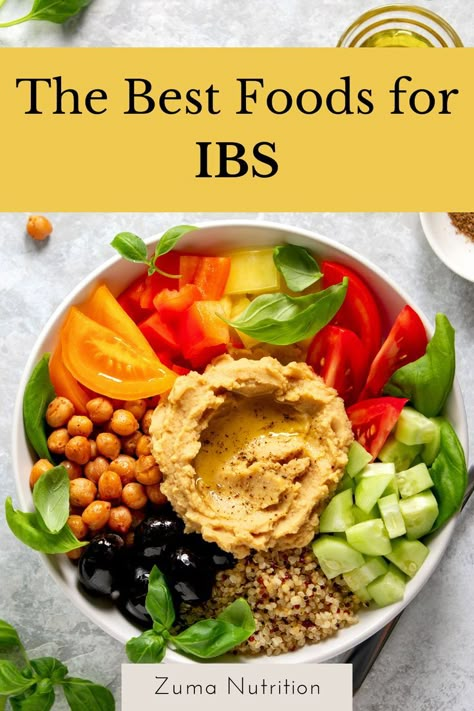 The best foods for IBS will typically be low in FODMAPs. Living with IBS can be challenging and uncomfortable. However, many people find that changing their diet and lifestyle makes their symptoms much more manageable. Foods For The Gut, Stomach Reset Diet, Food For Ibs, Foods For Ibs, Ibd Foods To Eat, Fodmap Foods, Ibs Meals, Recipes For Ibs, Ibs Safe Foods