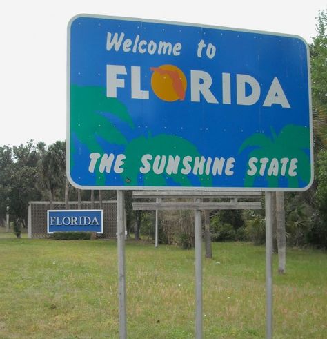 Welcome To Florida Sign, Florida Sign, Welcome To Florida, Welcome Sign, Florida