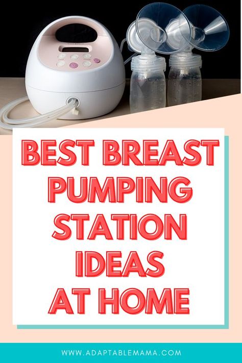 Pumping Organization Kitchen, Organize Pumping Supplies, Breastpump Organization, Bottle And Pump Organization, Pumping Set Up, Pump Parts Organization, Pumping Station Organization, Breast Pump Storage Ideas, Pumping Station At Home