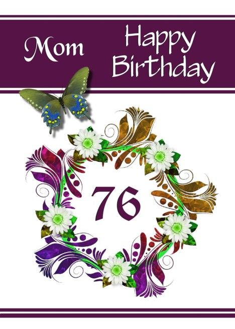 76th Birthday / Mom - Digital Flowers and Butterfly Design card #Ad , #sponsored, #Mom, #Digital, #Birthday, #Design 82nd Birthday, 74th Birthday, 72 Birthday, 81st Birthday, 92nd Birthday, 77th Birthday, 88th Birthday, 76th Birthday, 62nd Birthday