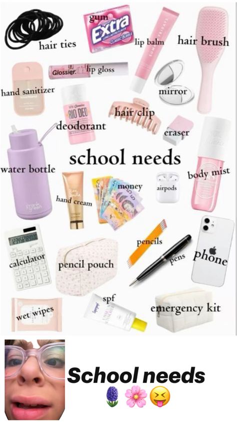 Hygiene Kit, School Emergency Kit, School Backpack Essentials, Phone Pen, Long Lasting Makeup, School Essentials, Personal Hygiene, Emergency Kit, Wet Wipe