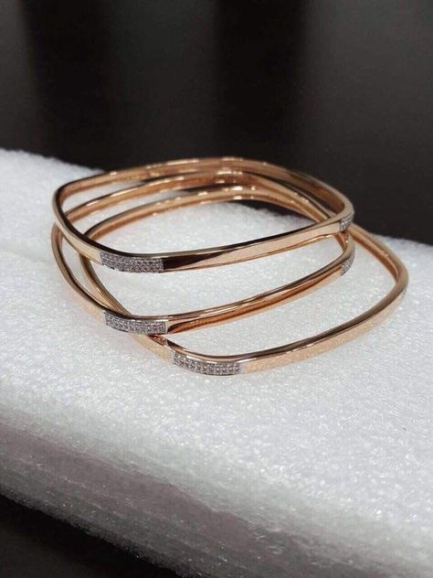 Kadli Bangles Gold, Gold Bangles For Women, Gold Bangle Set, Diamond Bracelet Design, Diamond Bangles, Bangles Gold, Gold Jewelry Simple Necklace, Gold Bride Jewelry, Gold Ring Designs