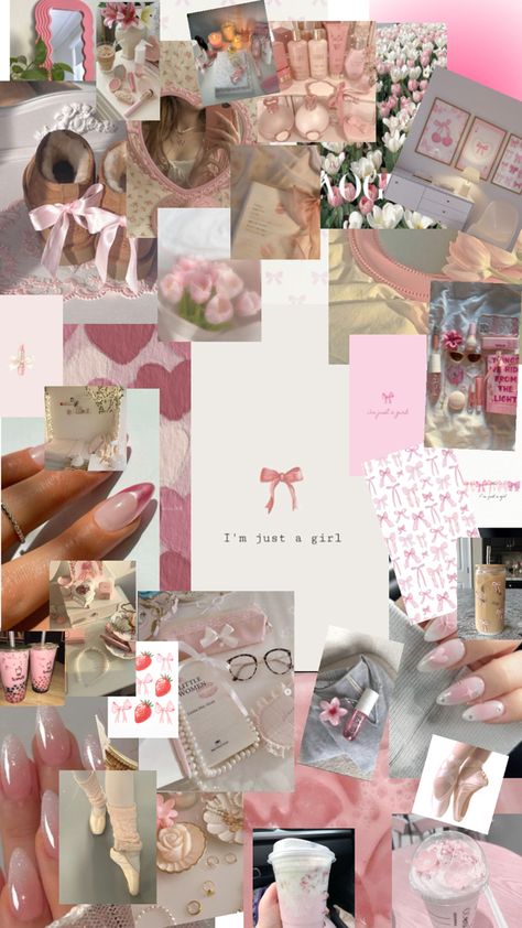 I'm just a girl..! I’m Just A Girl Wallpapers, I'm Just A Girl Wallpaper, Im Just A Girl Wallpaper, 2025 Goals, Girly Wallpaper, I'm Just A Girl, Fotos Aesthetic, Girl Background, Wallpaper Collage