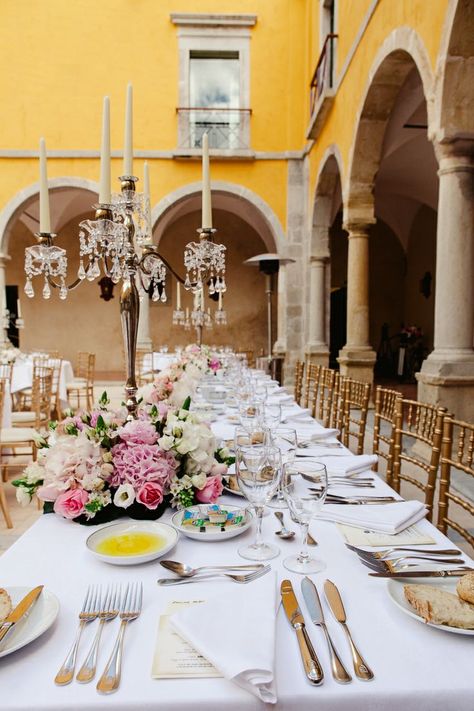 pousada de Tavira, wedding venue, Portugal, Algarve, spring wedding, yellow Spring Wedding Yellow, Portugal Wedding Venues, Tavira Portugal, Large Wedding Venues, Portuguese Wedding, Luxury Indian Wedding, Holly Wedding, Courtyard Wedding, Wedding Yellow