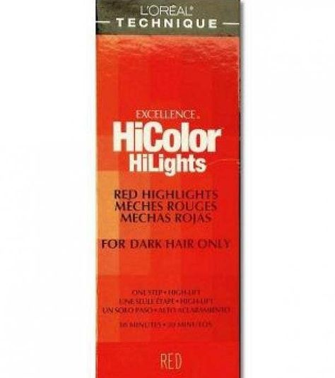 Excellence HiColor Red by L'Oreal Hi Color Loreal, Best Red Hair Dye, Dark Red Hair Dye, Loreal Hicolor, Wine Red Hair Color, Red Hair Dye, Dark Hair Dye, Brassy Hair, Best Hair Dye