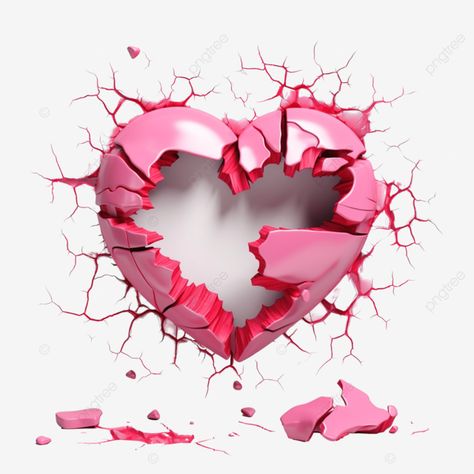 valentine s day a ripped hole and red heart with gift box in bright pink torn hole breakthrough pa Heart With Hole In It, Transparent Image, Vector Graphics, Red Heart, Bright Pink, Gift Box, Clip Art, Ceramics, Red