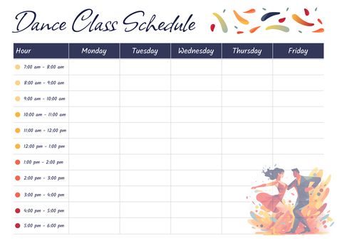 Class Schedule College, Class Schedule Template, Daily Lesson Plan, Star Students, Docs Templates, Preschool Class, Schedule Templates, College Classes, Dance Classes