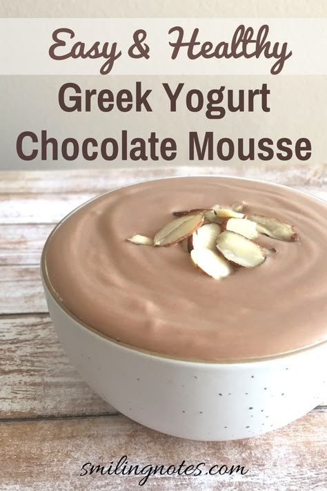 Greek Yogurt Chocolate Mousse, Yogurt Chocolate Mousse, Keto Greek, Greek Yogurt Chocolate, Yogurt Chocolate, Healthy Greek Yogurt, Greek Yogurt Recipes, Greek Desserts, Feeling Guilty