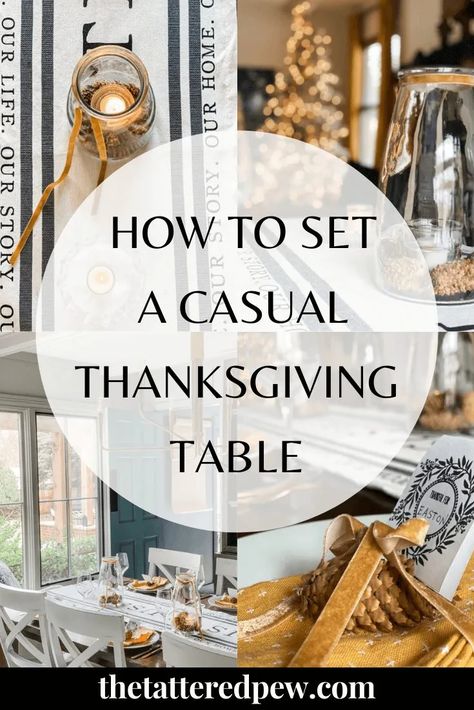 How To Set A Casual Thanksgiving Table » Thanks Giving Table Setup, Winter Thanksgiving Table, Thanksgiving Large Table Settings, Extra Seating For Thanksgiving Dining Room Tables, Thanksgiving Table Settings Square Table, Setting The Table For Dinner, Casual Thanksgiving Table Settings, Setting A Thanksgiving Table, Thanksgiving Table For 20 People