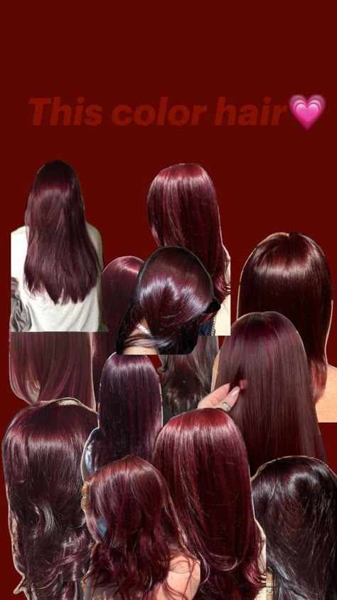 Black Hair With Red Highlights, Red Hair Outfits, Red Hair Looks, Skunk Hair, Cherry Red Hair, Wine Red Hair, Red Hair Inspo, Wine Hair, Cute Hair Colors