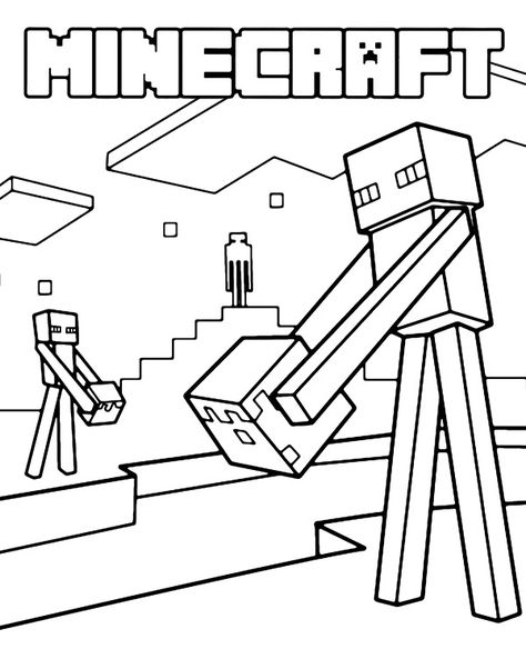 Printable Minecraft Coloring Page Enderman - Topcoloringpages.net - Coloring Home Minecraft Coloring Sheets, Minecraft Pictures To Print, Minecraft Bookmarks, Minecraft Activity Sheets, Minecraft Colouring Pages, Minecraft Coloring Pages Free Printable, Coloring Minecraft, Palette Playground, Printable Minecraft