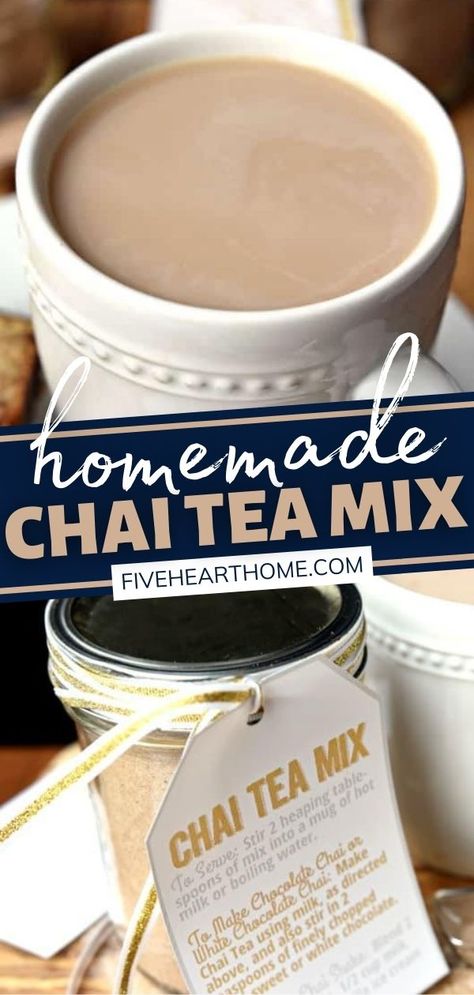 Chai Tea Mix Recipe, Chia Tea Latte Recipe, Homemade Chai Tea Latte, Chi Tea, Chai Tea Concentrate, Chia Tea, Hearty Winter Recipes, Tea Mixes, Chai Tea Latte Recipe