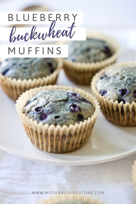 Buckwheat Flour Recipes, Allergy Free Baking, Buckwheat Muffins, Gluten Free Blueberry Muffins, Raw Dessert Recipes, Buckwheat Recipes, Overnight Oats Healthy, Livingstone, Low Fodmap Recipes