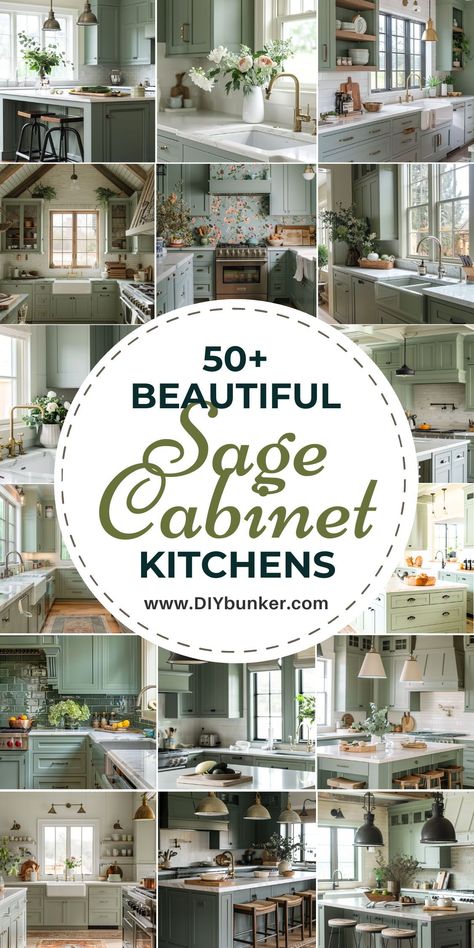 I have developed a strong fondness for kitchens featuring sage green cabinets, as they exude a calming and elegant ambiance that I find truly captivating. The subtle yet sophisticated hue adds a touch of timeless charm, creating a welcoming and inviting atmosphere that I absolutely love.