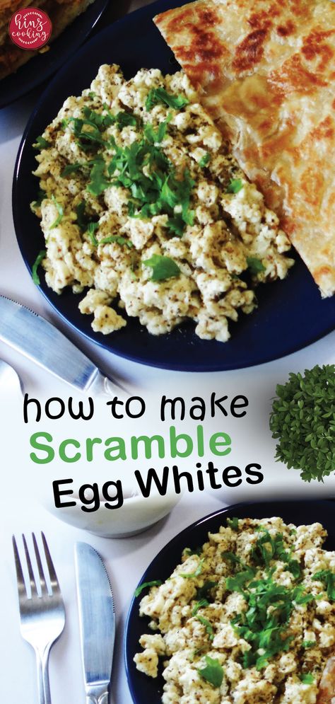 How to make scrambled egg whites Egg White Recipes Breakfast Healthy, Eggwhite Recipes Breakfast, How To Make Egg Whites, Egg White Breakfast Ideas, How To Cook Egg Whites, Easy Egg White Recipes, Liquid Egg Whites Recipes, Scrambled Egg Whites Recipes, Scrambled Egg Whites