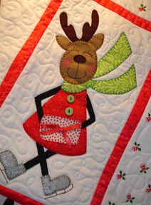 Reindeer Quilt, Christmas Applique Patterns, Christmas Mug Rugs, Christmas Quilt Blocks, Christmas Quilt Patterns, Christmas Sewing Projects, Mug Rug Patterns, Fabric Postcards, Christmas Applique