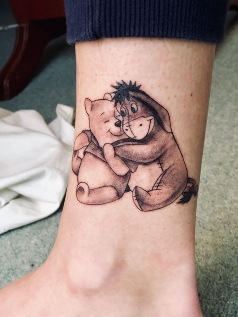 Winnie The Pooh And Eyore Tattoo, Pooh Bear And Eeyore Tattoos, Winnie And Eeyore Tattoo, Pooh Eeyore Tattoo, Pooh And Eeyore Tattoo, Eeorye Tattoos, Pooh Bear Tattoo, Eeyore Tattoo, Winnie The Pooh Tattoos