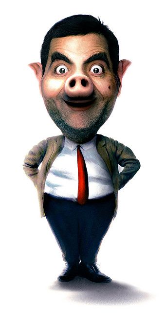 Mr. Bean as Mr. Pig Mr Bean Funny Wallpaper, Mr Bean Drawing Pencil, Mr Bean Portrait, Nose Cartoon, Mr Bean Animated, Mister Bean, Mr Bean Memes Funny, Mr Bin, Funny Faces Images