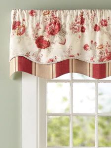 Window Valances | Swags and Window Toppers Window Toppers Ideas Valances, Valences For Windows, Valance Patterns, Scalloped Valance, Kitchen Window Valances, Window Toppers, Vermont Country Store, Tuscan House, Country Curtains