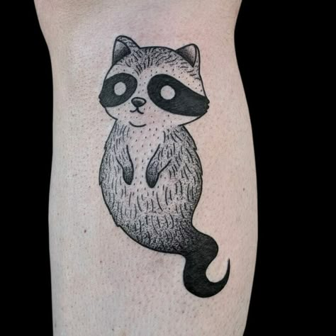 Raccoon Tattoo Ideas, Tattoos Reference, Racoon Tattoo, Raccoon Tattoo, Small Matching Tattoos, Pin Up Girl Tattoo, Tool Tattoo, Knife Tattoo, Ghost Tattoo