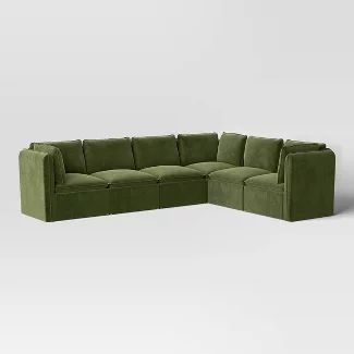 New Furniture : Page 16 : Target Dark Green Cloud Couch, Green Sectional Couch, Olive Green Sectional, Green Modular Sofa, Interior Penthouse, Green Sectional Sofa, Green Velvet Sectional, Green Velvet Sofa Living Room, Green Sectional