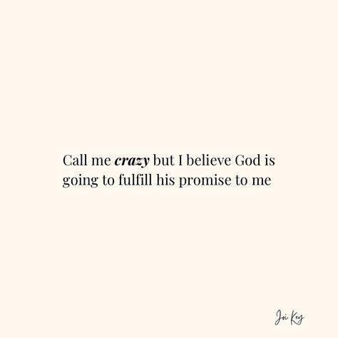 It may sound crazy but I believe! I believe God is gonna do exactly what he said he would do! Anybody else believe God is gonna come through for them? Comment “🙌 if you’re crazy enough to believe! #joi2day #christianencouragement #jesuslovesyou #crazyfaith #ibelieve #dailyinspiration #explorepage I Believe God, I Believe In God, Believe In Me, Believe God, Prayer For The Day, Bedroom Decorations, I Believe In Me, Christian Encouragement, God Quotes