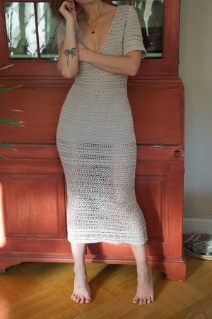 Crochet Dress Pattern For Women, Crochet Dress Outfit, Bodycon Dress Pattern, Vintage Crochet Dresses, Crochet Bodycon Dresses, Crochet Dress Pattern Free, Knit Dress Pattern, Fest Outfits, Dress Patterns Free