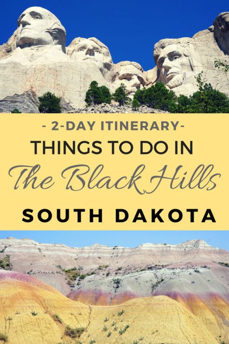 2 Day itinerary: Things to do in The Black Hills, South Dakota Mount Rushmore In One Day, South Dakota Mount Rushmore, Mt Rushmore Road Trip, South Dakota Road Trip, South Dakota Vacation, South Dakota Travel, Black Hills South Dakota, Yellowstone Trip, Mt Rushmore