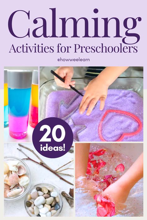 If you have a preschooler, I guarantee that you also have a need for these calming activities! Calming activities for preschoolers would definitely be in the parenting handbook (if only there was one). My boys tend to be on the busy side, so I am sure to include a few extra calming bins with our quiet Calm Preschool Activities, Breathing Activities For Preschoolers, Calm Activities For Preschoolers, Preschool Quiet Activities, Quiet Activities For Kindergarten, Preschooler Activities At Home, Calm Down Activities For Kids, Calming Activities For Preschoolers, Calm Activities For Kids