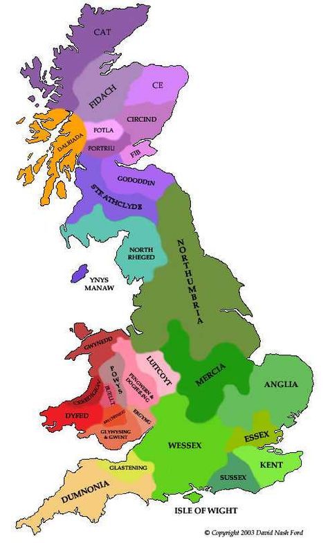 Ancient Forgotten History: King Penda of Mercia - Imgur Map Of Britain, Uk History, Ancient Kingdom, Ancient Maps, English History, Old Maps, Medieval History, Anglo Saxon, European History