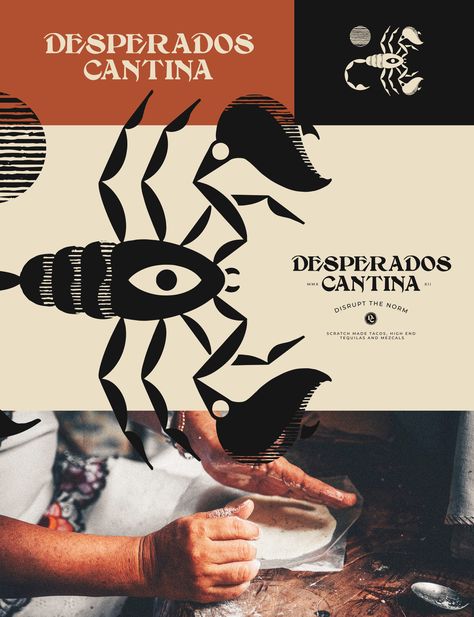 Mexican Graphic Design, Restaurant Brand Identity, Mexican Restaurant Design, Restaurant Social Media, Illustration Branding, Restaurant Branding, Design Research, Mexican Restaurant, Hand Drawing